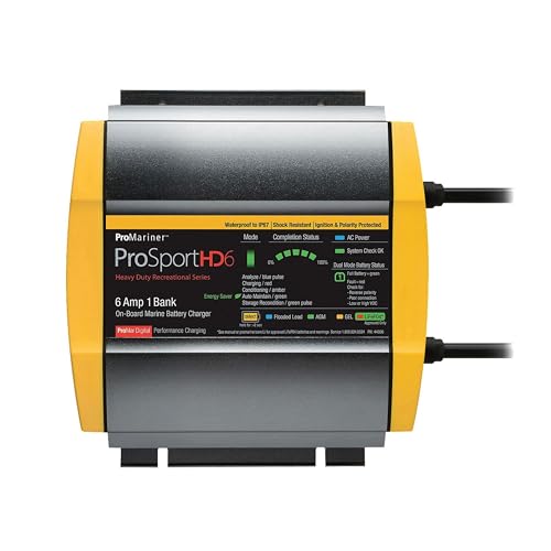 Waterproof Marine Battery Charger, 20 Amp, 3 Bank R559