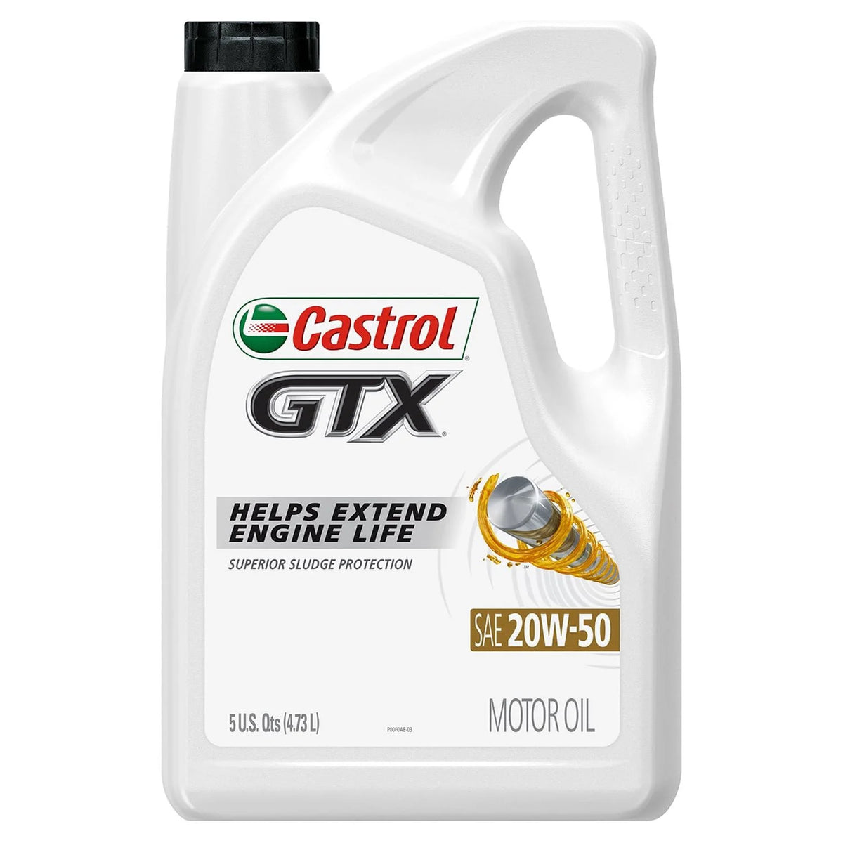20W-50 Conventional Motor Oil, 5 Quarts A457742