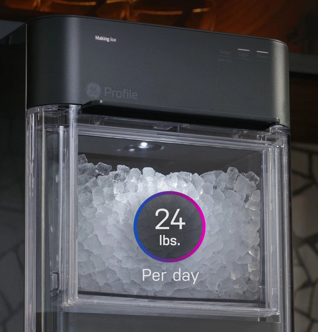 Black Stainless Countertop Nugget Ice Maker R516