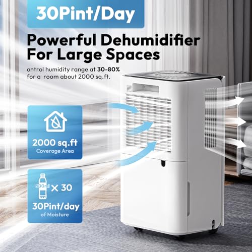 30 Pint Dehumidifier with Drain Hose K185880