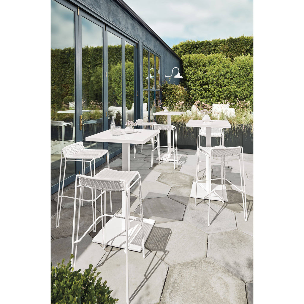 Red 4 Person Patio Square Bar Table T405842