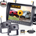 7 Inch DVR Monitor Wireless HD 1080P Backup Camera System D616388