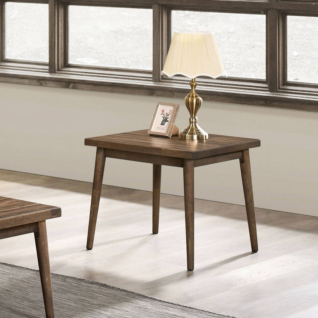 Solid Wood End Table Walnut A456