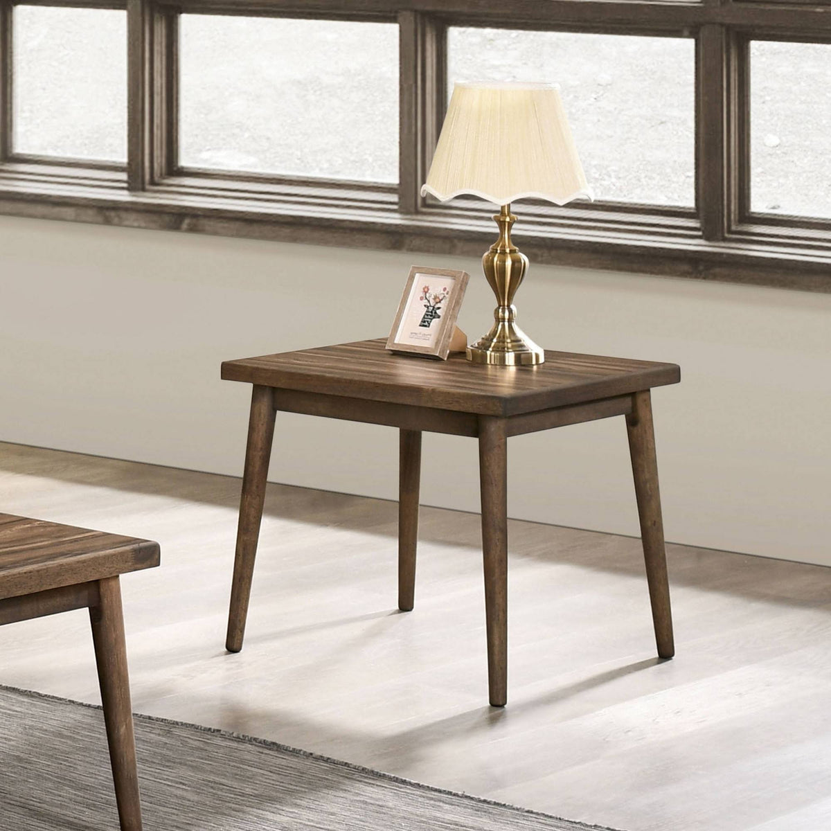 Solid Wood End Table Walnut A456