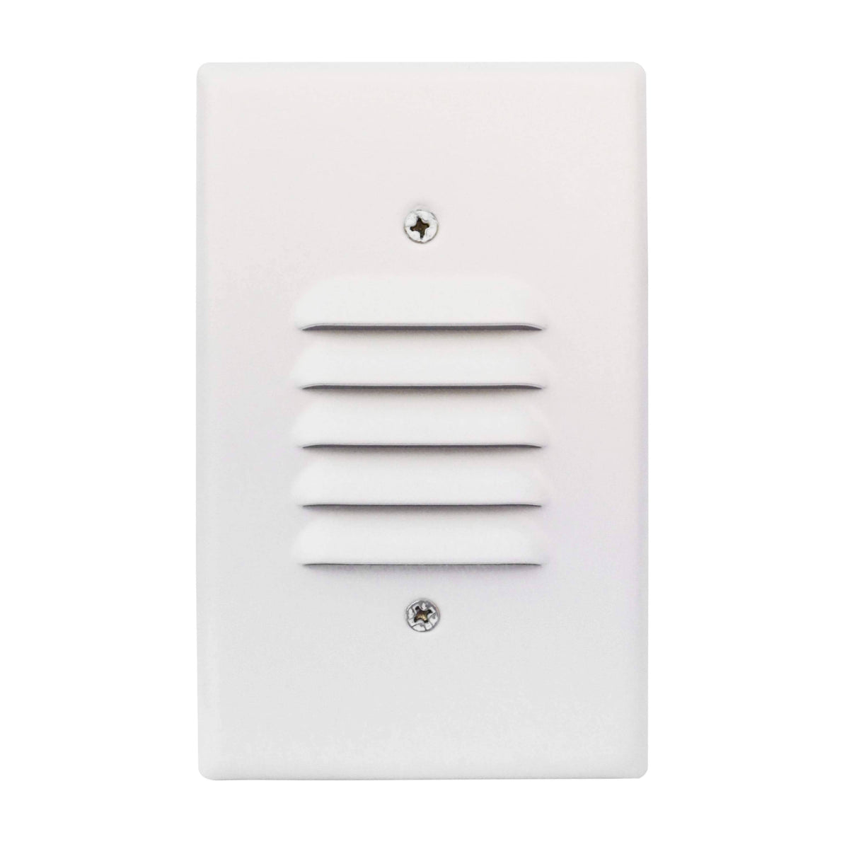 3 Pack White Angled Louver Step Light with Vertical/Horizontal Plate U8324
