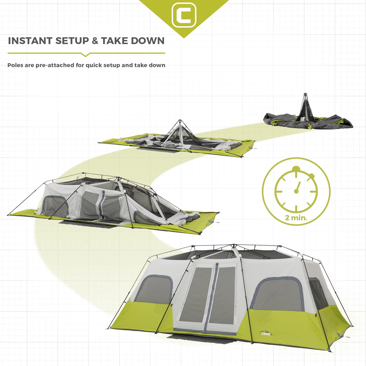 12 Person Cabin Tent I8273