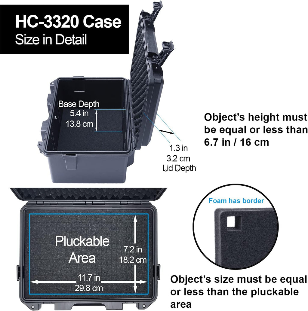 Waterproof Hard Case with Customizable Foam Insert O11079