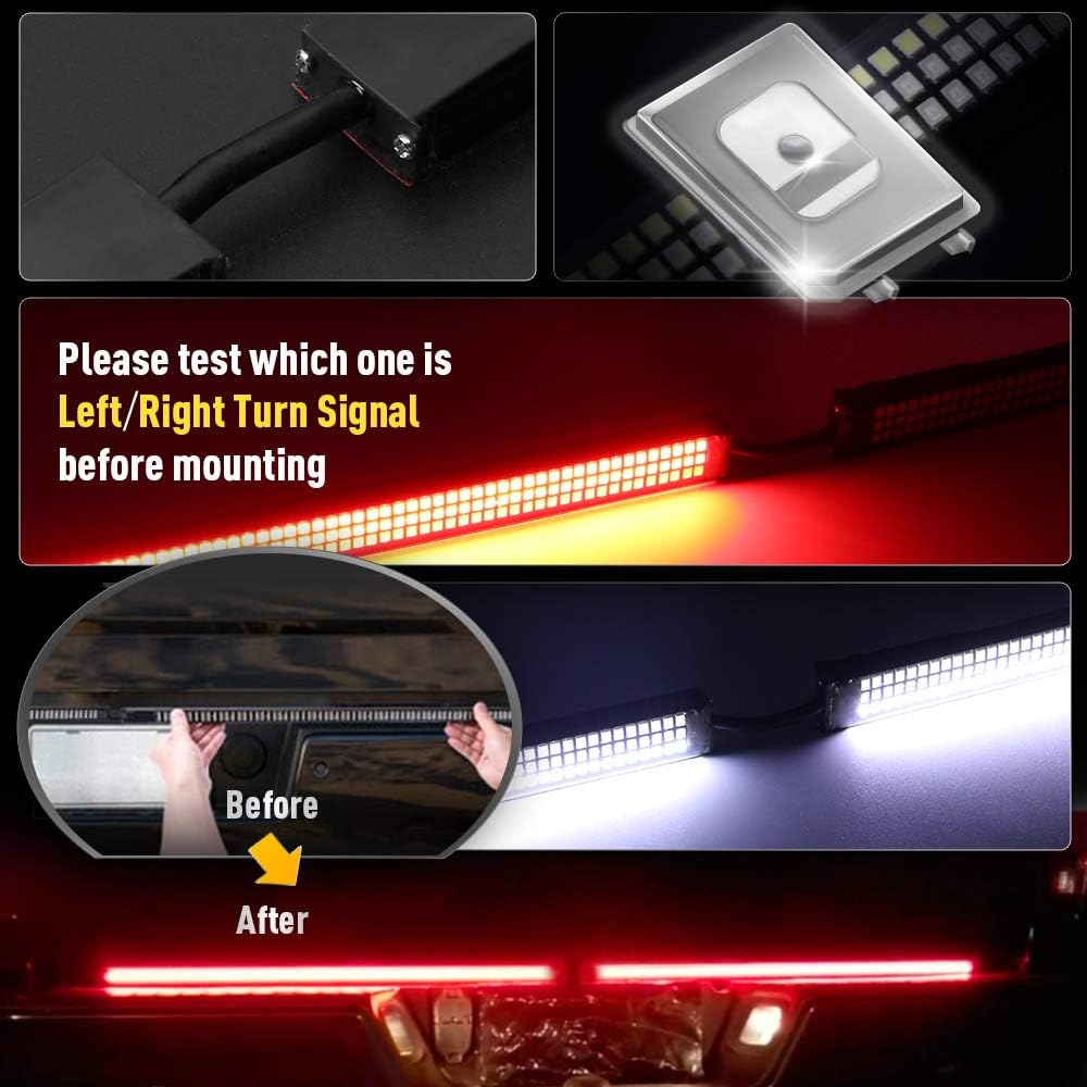 60 inch Waterproof Triple Tailgate Light Bar B25791