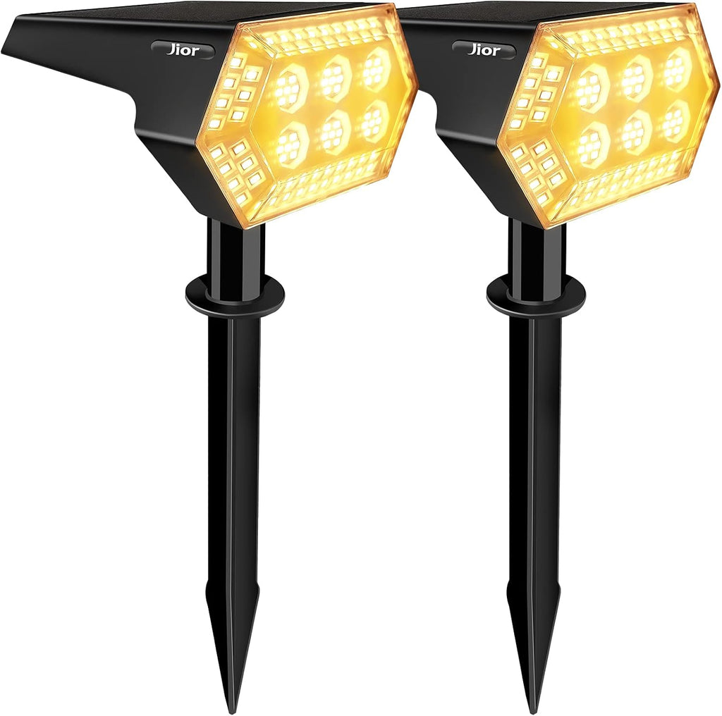 108 LED IP65 Waterproof Solar Spotlights 4 Pack A445608