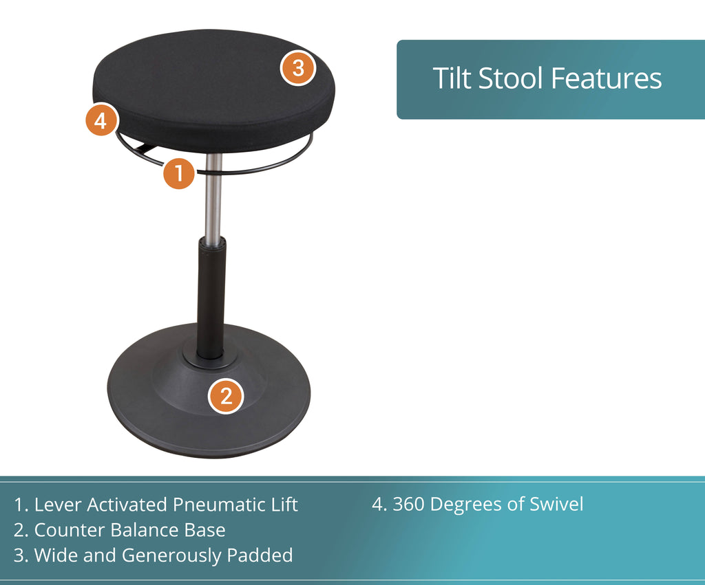 Ergonomic Adjustable Active Standing Desk Chair T25387