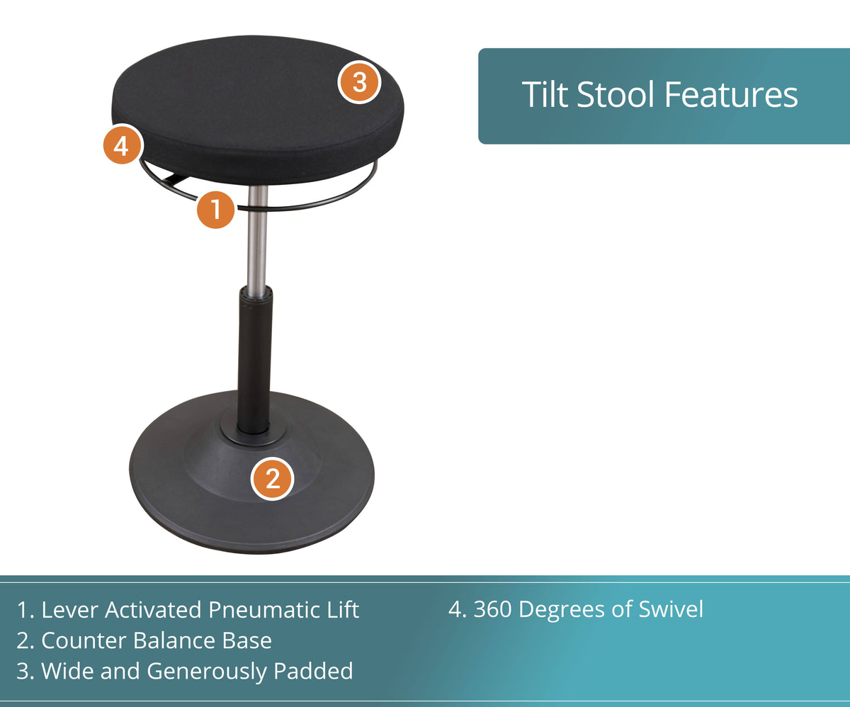 Ergonomic Adjustable Active Standing Desk Chair T25387