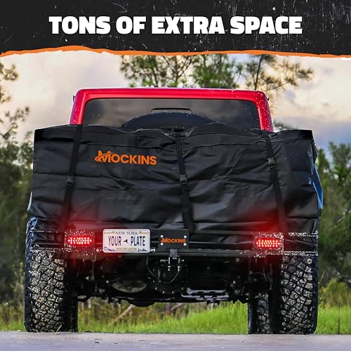 72"x36"x6" Folding Trailer Hitch Cargo Carrier with Waterproof Cargo Bag M8287