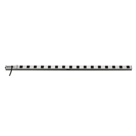 16 Outlet Surge Protector Power Strip, 15ft Cord, Metal N1723