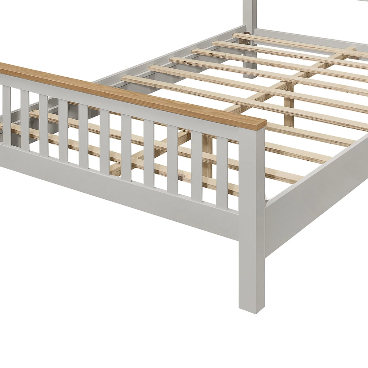 Gray Queen Bed Frame with Headboard X855