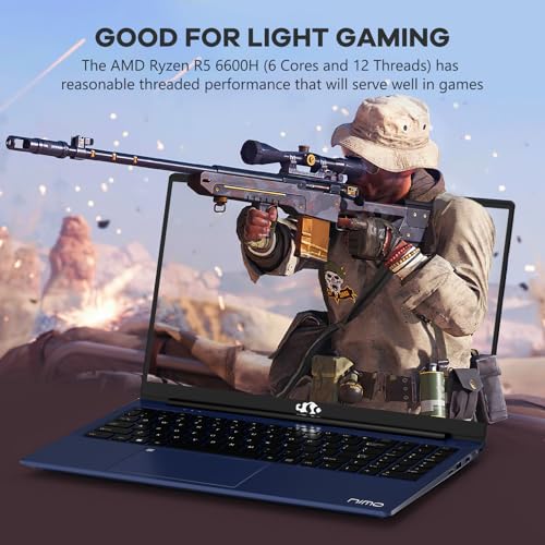 15.6" IPS FHD Gaming Laptop 6 Cores AMD Ryzen 5 6600H 32GB DDR5 RAM 1TB SSD V52683