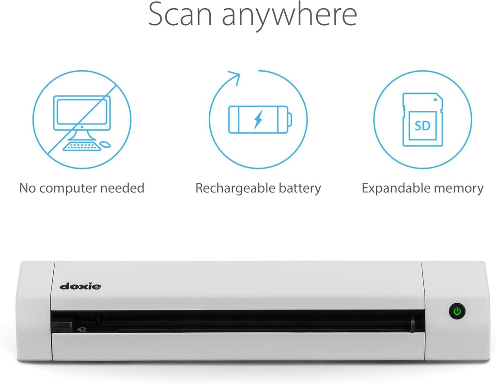 Portable Document Scanner with Rechargeable Battery F80818