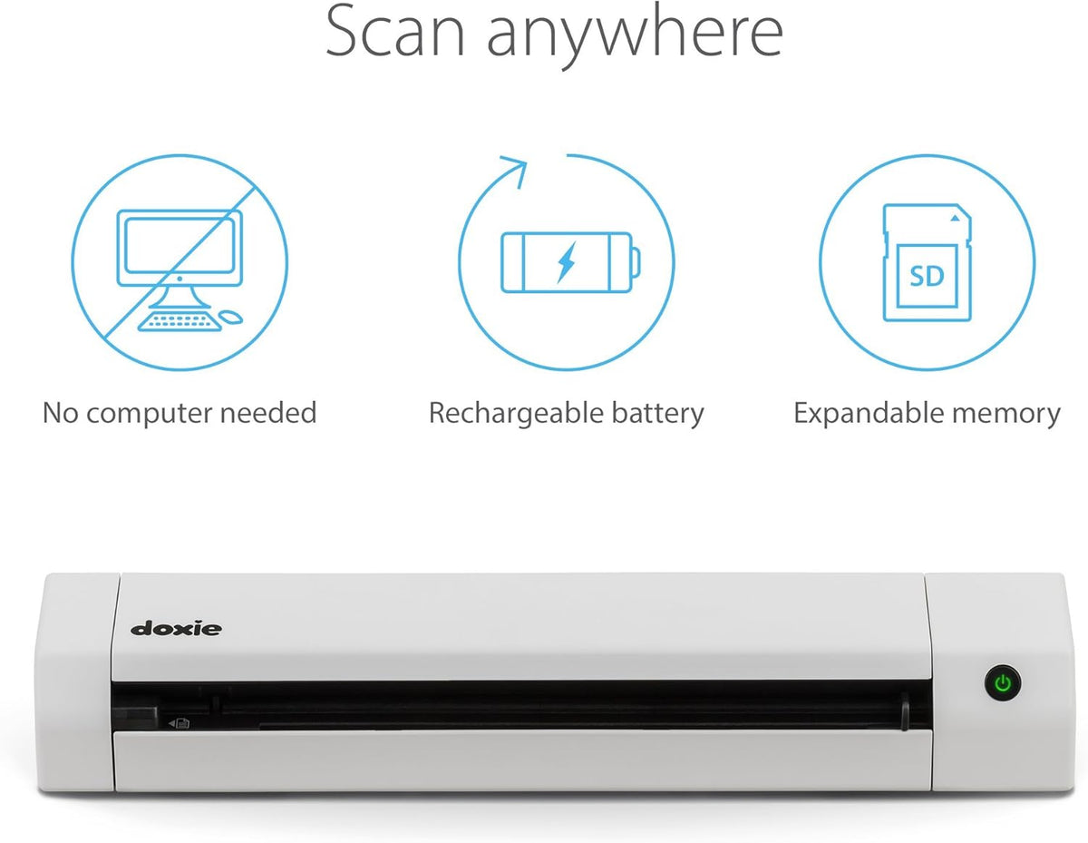 Portable Document Scanner with Rechargeable Battery F80818