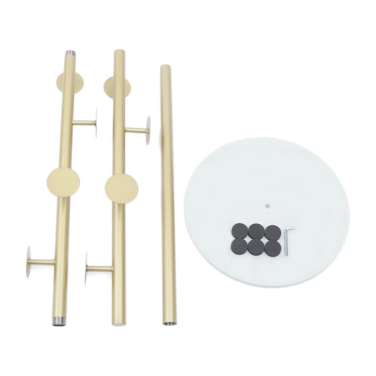 Modern Metal Coat Rack with Marble Base L22206