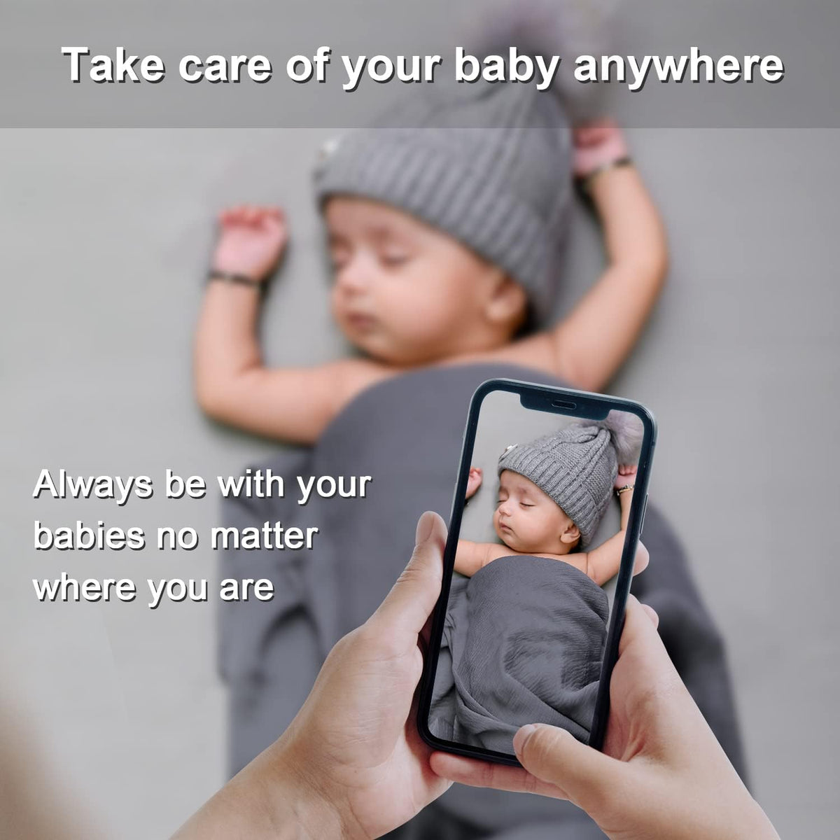 1080p WiFi Baby Monitor with App and Screen U2322