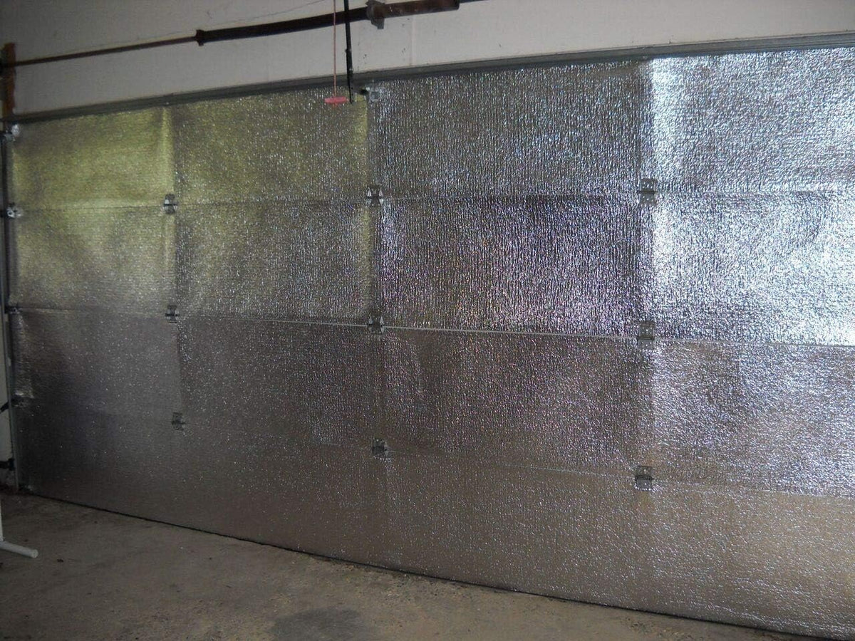 2 Car Garage Door Reflective Insulation Kit (R8) 1/4 thick w/ Double Sided Foam Tape U425