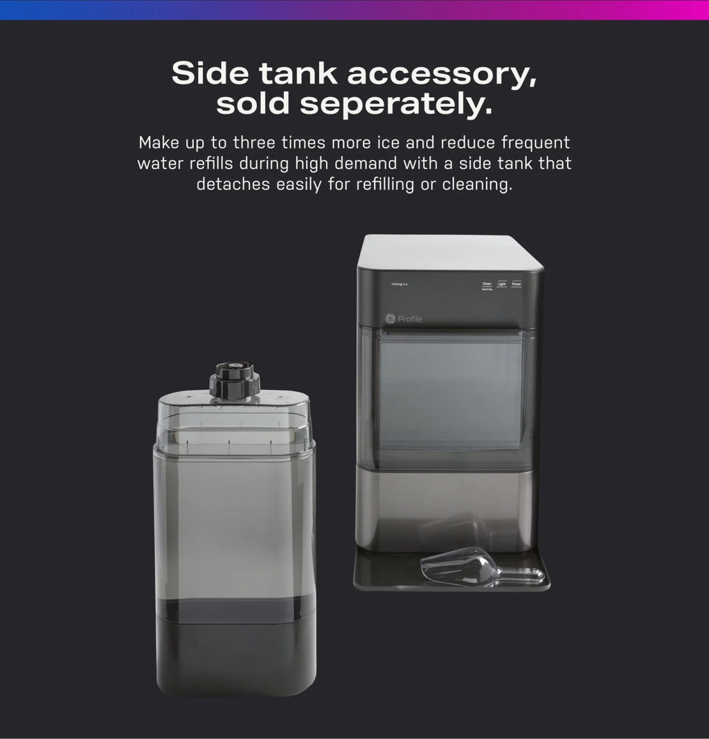 Black Stainless Countertop Nugget Ice Maker R516
