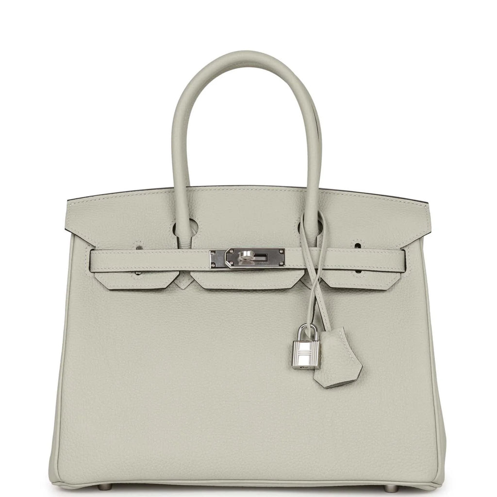 Birkin 30 Gris Neve Togo Palladium Hardware O894