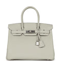 Birkin 30 Gris Neve Togo Palladium Hardware O894