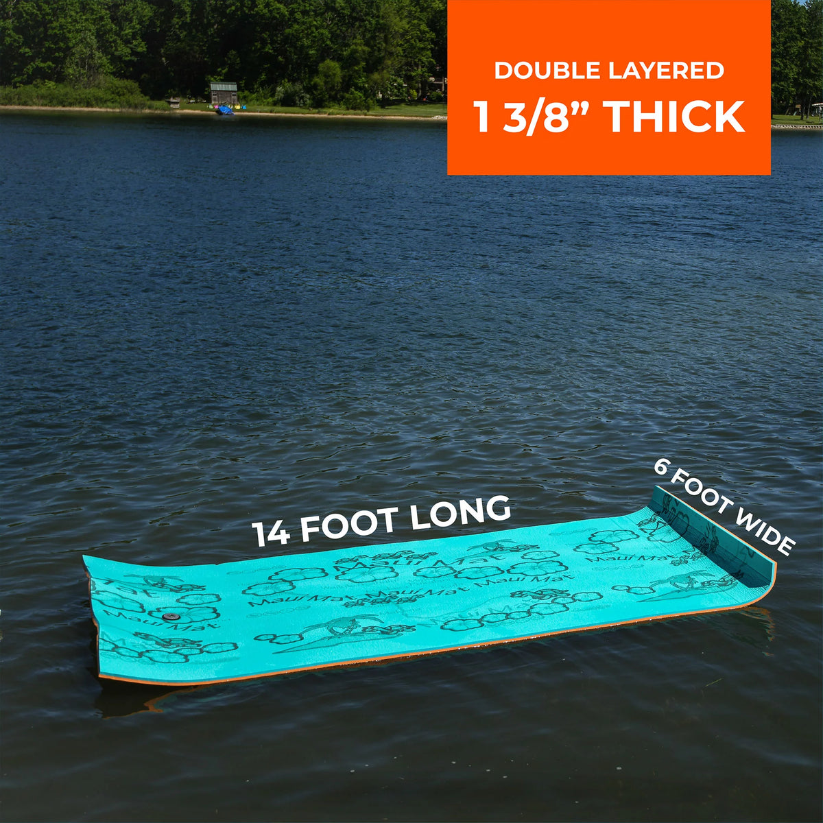 14 Ft Floating Foam Island Mat Z255