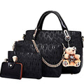 4 Pcs Top Handle Satchel Hobo Handbag Set N5384