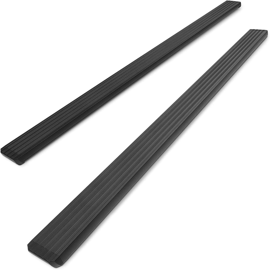 Black Aluminum Side Steps Running Boards for RAM 1500 Quad Cab 2Pcs L78640