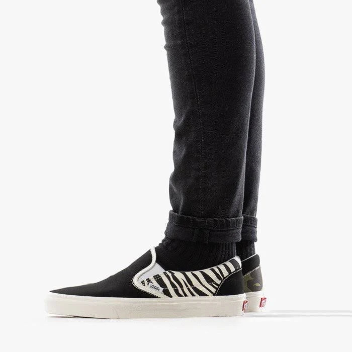 Zebra/Camo Slip-On Shoes Q72214
