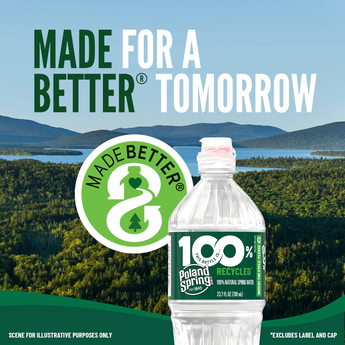 20 Ounce Natural Spring Water Plastic Bottles (Pack of 28) T1849