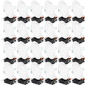 24 Pack 6 Inch Ultra Thin LED Recessed Ceiling Lights, 3000K Warm White, Dimmable 14W, Canless Wafer Thin with Junction Box F37289