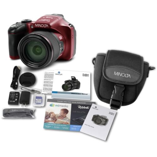 20MP Digital Camera with 67x Optical Zoom and 16GB SD Card W6496