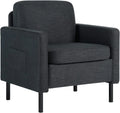 Dark Gray Upholstered Accent Chair A4427