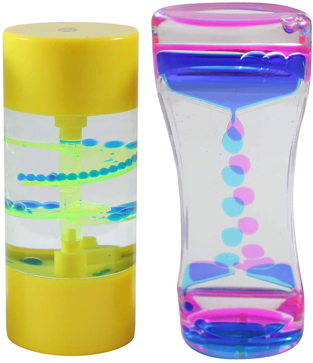 Bubble Spiral Liquid Dripping Timer Sensory Desk Toy O615