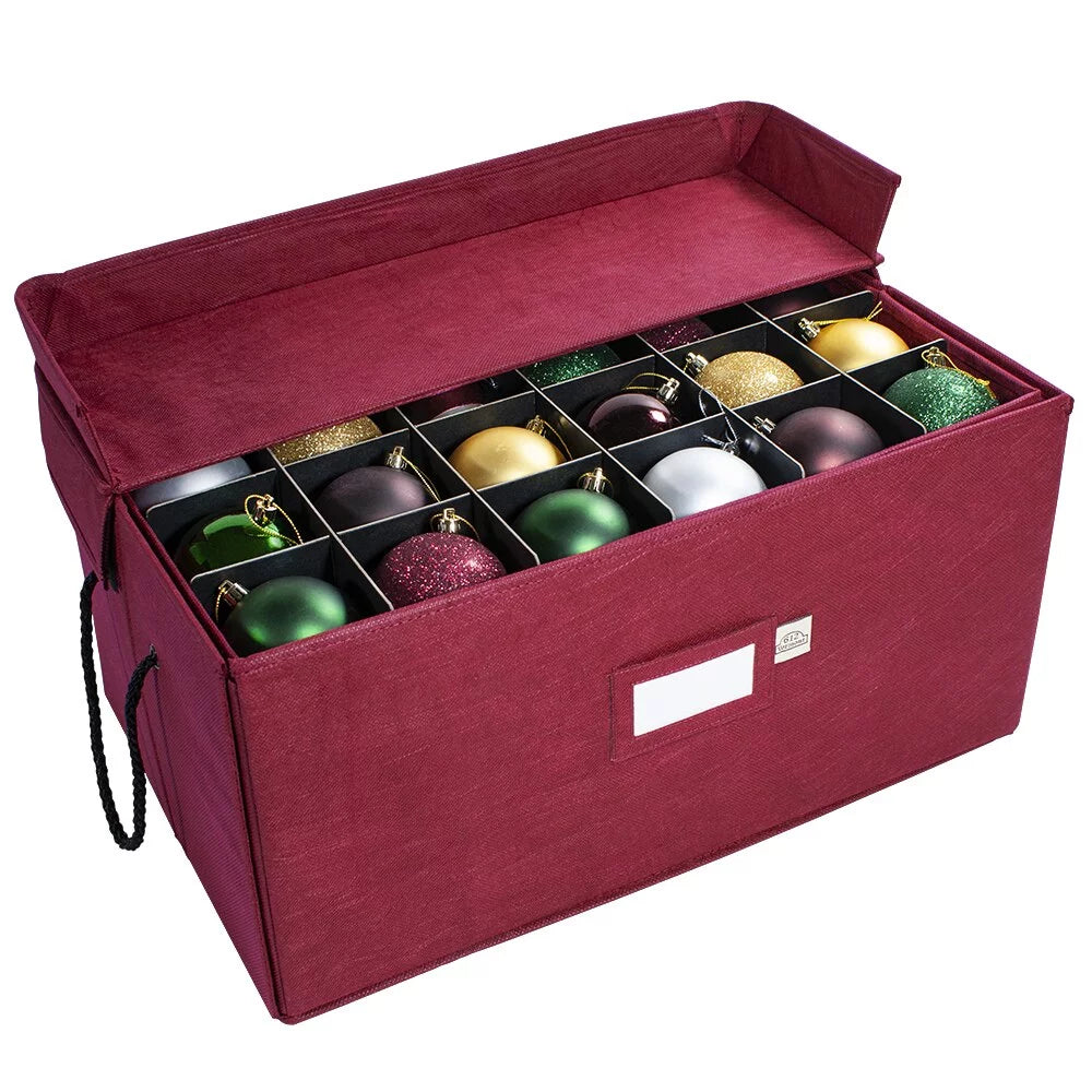 Christmas Ornament Storage Box with Pull-Out Drawers G84789