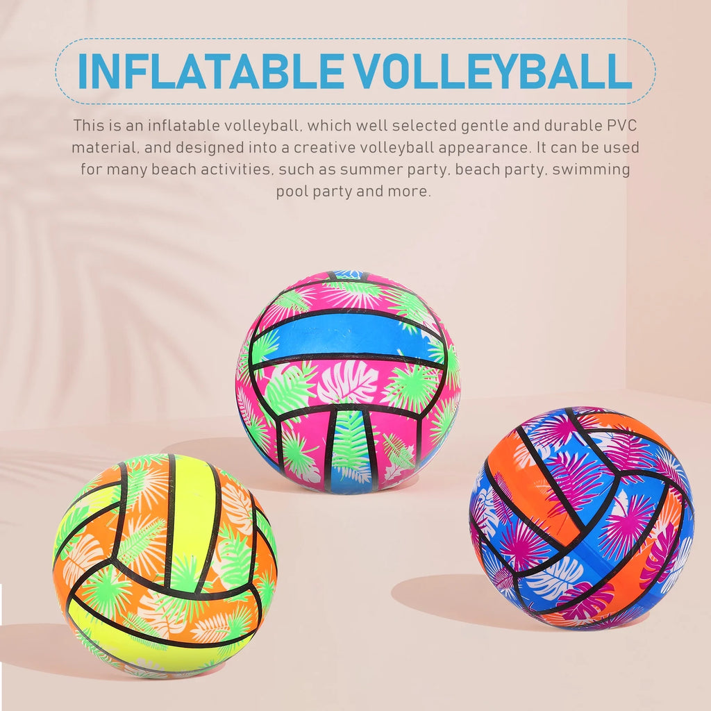Inflatable Rainbow Vinyl Volleyball Ball B3869