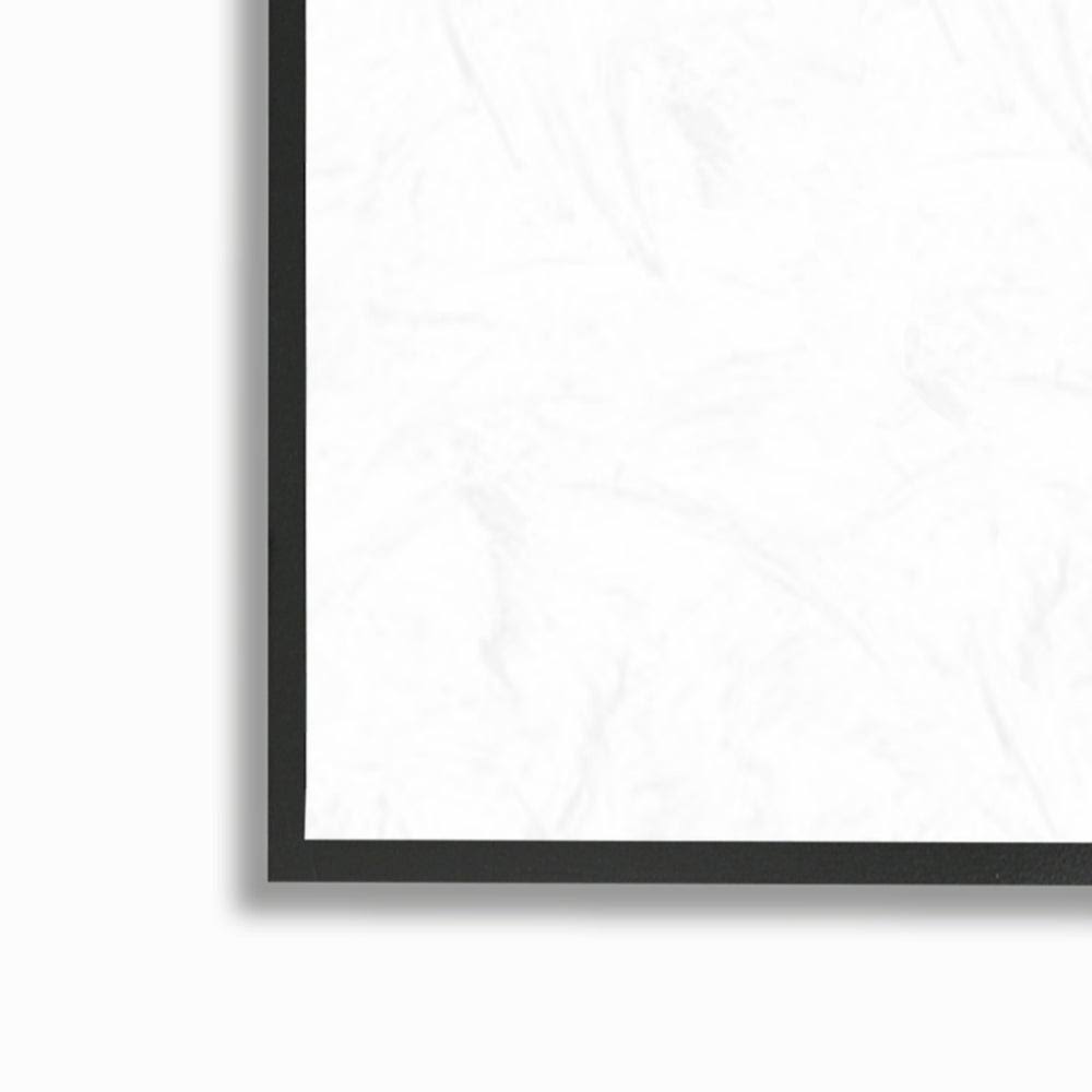 Minimal Blue Botanical Study Framed Floral Wood Print in Brown V91416