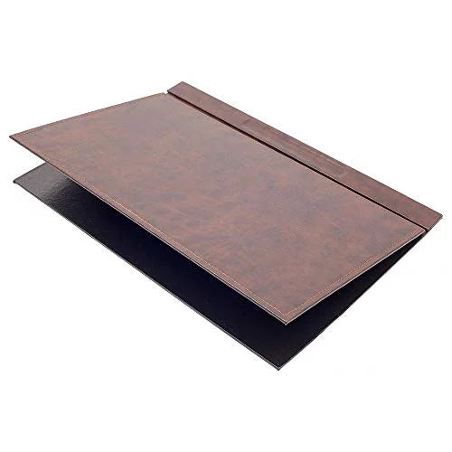 10 Piece Brown Leather Desk Organizer T423