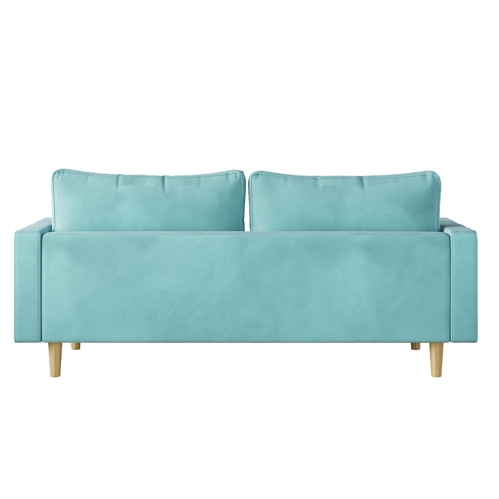 Modern Green Velvet Double Seat Sofa Y9281