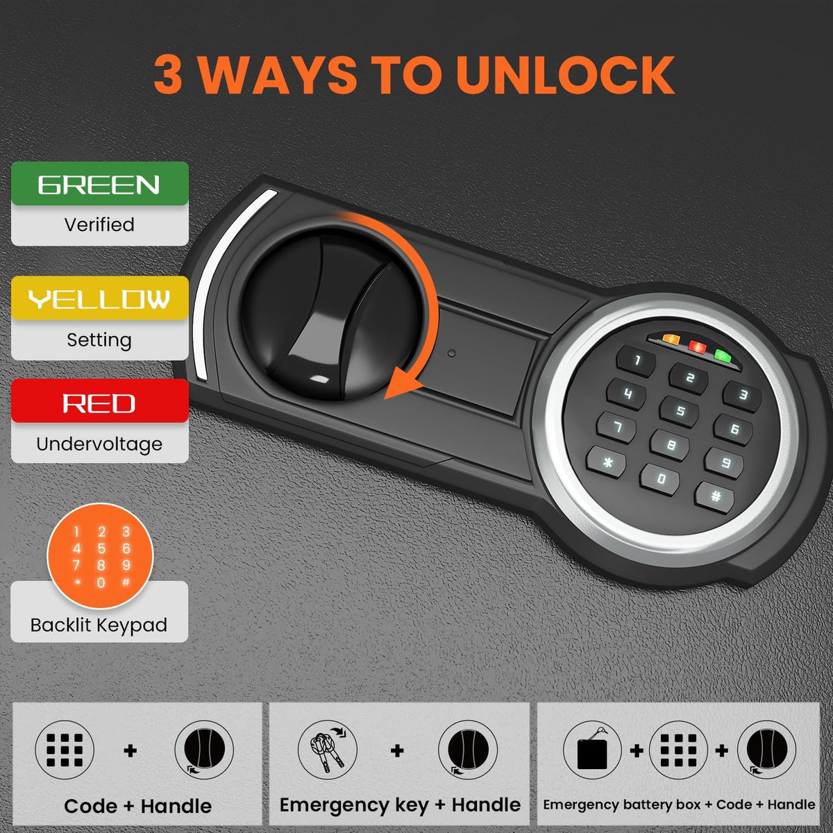 2.3 Cub Fireproof Safe with Digital Keypad Z29410