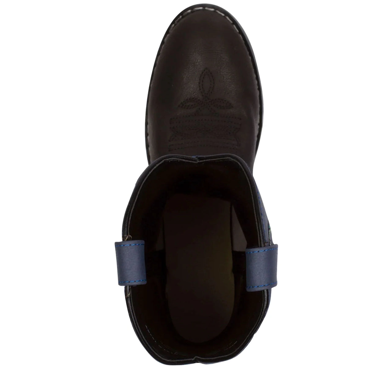 Black/Blue Kids Western Boots B1159