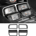 Center Console Dashboard Trim Cover for Chevrolet Camaro 2010-2015, 4PCS Carbon Fiber Grain P4952