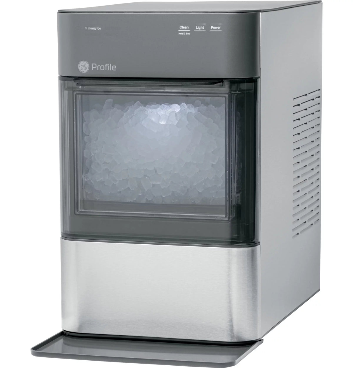 Black Stainless Countertop Nugget Ice Maker R516