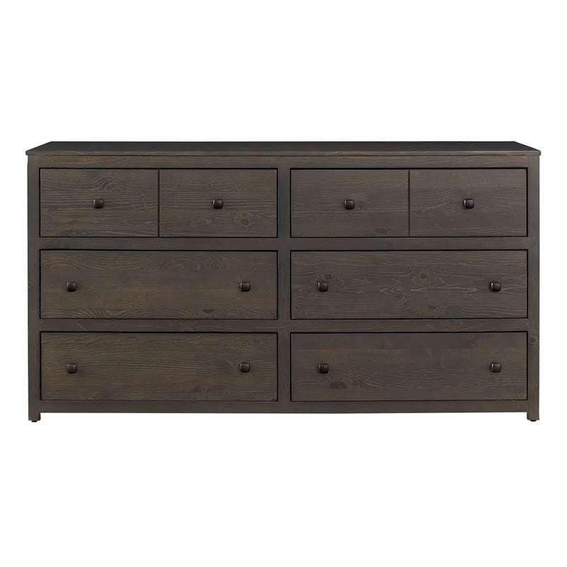 Stone Brown 6-Drawer Wood Dresser Q40285