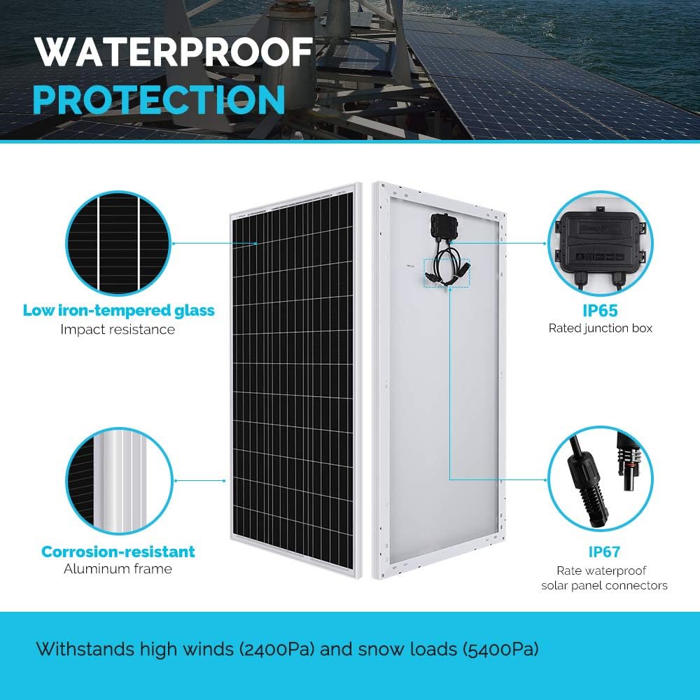 12 Volt 100 Watt Monocrystalline Solar Panel B570