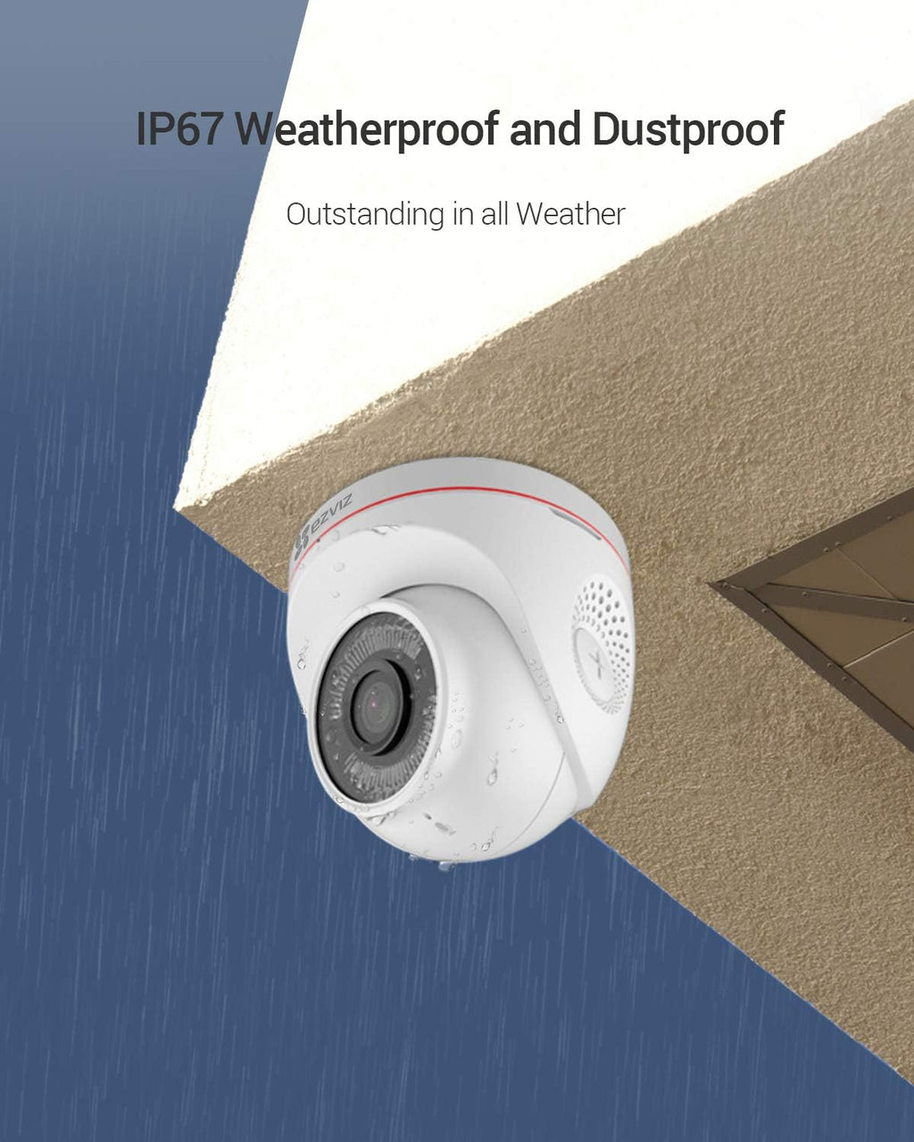 Outdoor Security Camera IP66 Weatherproof Night Vision E278067