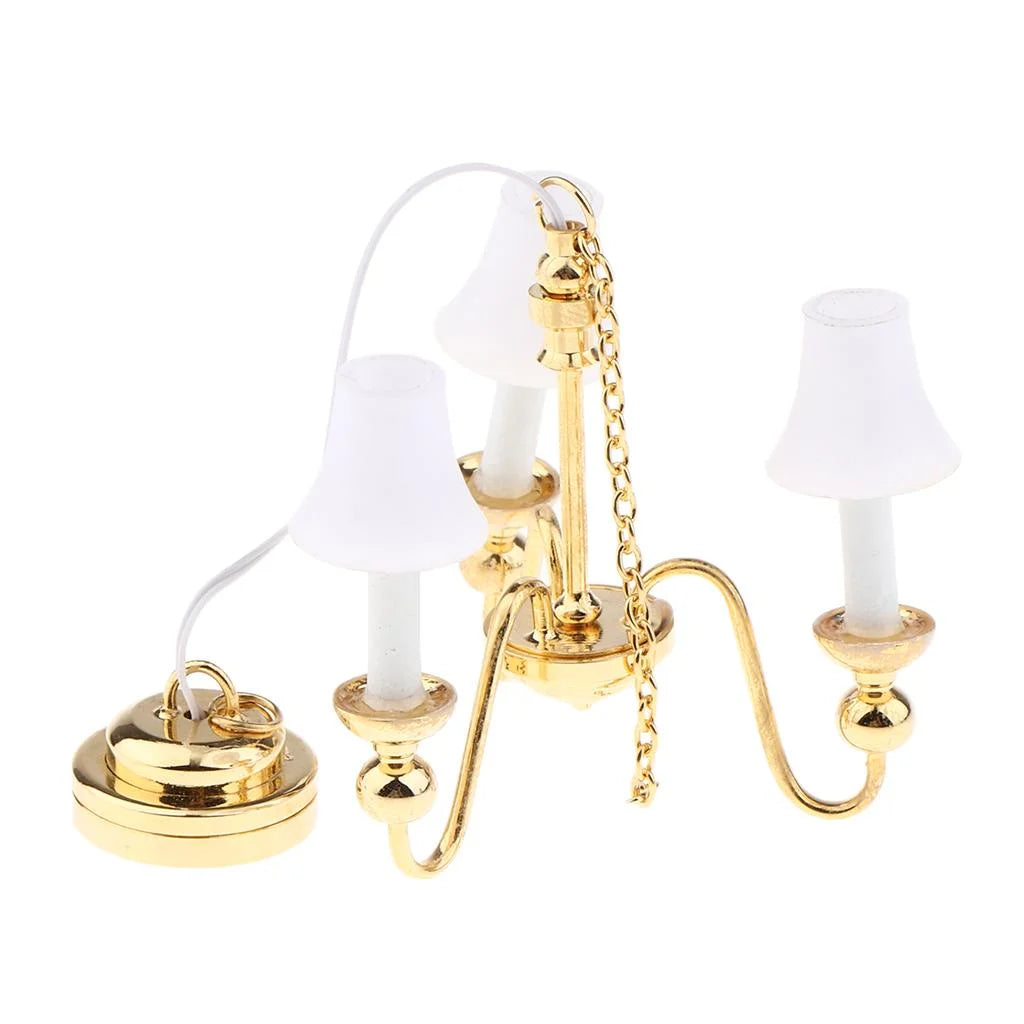 1/12 Miniature Ceiling LED Lamp with Button Battery X97909