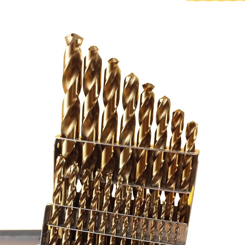 21 Pc Cobalt M42 Drill Bit Set 1/16" to 1/2" by 32nds G58806